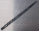 rivet belts, materiale/surface finish: stainless steel, tondo black velvet