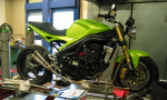 SpeedPro MotoGP TwinCans Speed Triple 1050 Slip on Road...