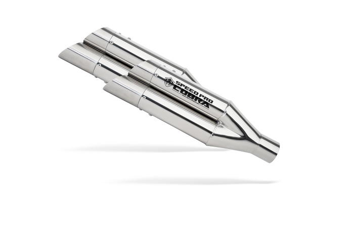 SPEEDPRO COBRA Hypershots XL Slip-on Dual Road Legal/E Mark homologat