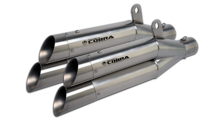 SPEEDPRO COBRA Hypershots XL Slip-on Dual Road Legal/E Mark homologat