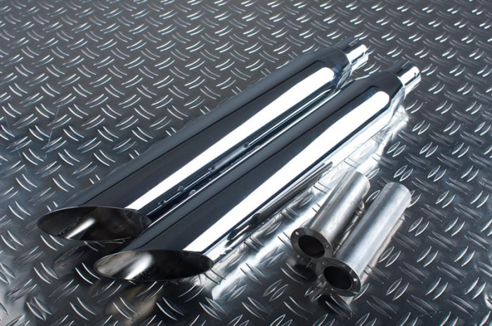 Eagle Sidewinder Slash Cut Series Slipon Kit con omologazione europea stainless steel polished