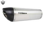 SPEEDPRO COBRA SC3 ammortizzatore slip on 250mm spazzolato opaco con EG-ABE - sinistro-