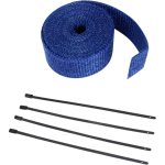 Exhaust Pipe Wrap Kit Blue 51 mm x 7,6 m (2" x 25)...