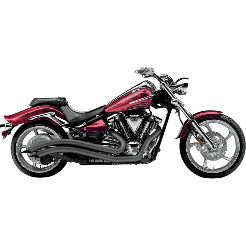 yamaha xv1900cu raider　バンス2in2マフラー Cobra Speedster Swept Black Yamaha XV1900 Raider 08-18, 1,531.20 $
