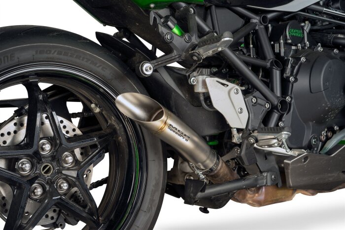 LEATHER & SILVER MOTO　SLIPON MGP-S1R Shorty Slash Slip-on Kawasaki Ninja 250 R, 97.62 $