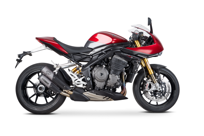 SPEEDPRO COBRA SPX BlackSeries Slip-on road legal/homologated Triumph