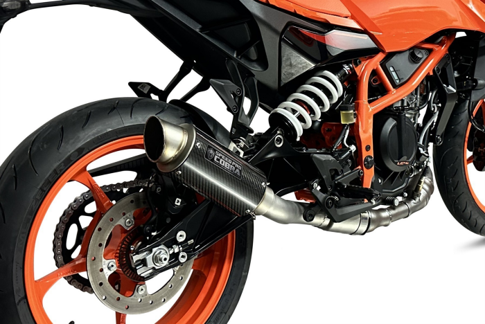F Tiger 900 2020 - 2023 De Cat Exhaust System 200mm Round Blue Tip
