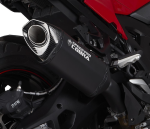SPEEDPRO COBRA CR2 HEXAGON  Fullblack Slip-on  Honda VFR...
