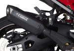 SPEEDPRO COBRA CR2 HEXAGON  Fullblack Slip-on  Honda VFR...