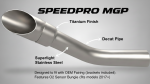 SPEEDPRO MGP-SR1 Slash-Cut Slip-on (decat) Kawasaki ZX-6R...